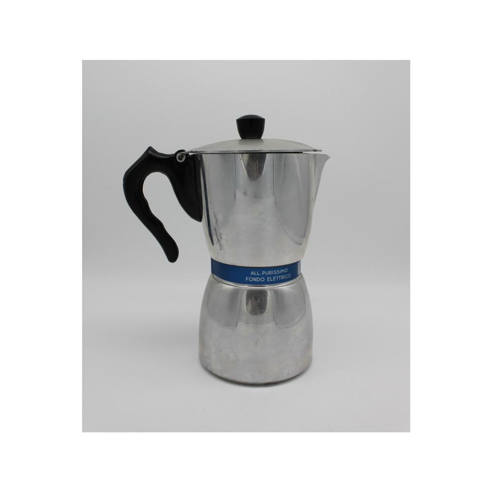Vtg Silver Nova Espress Coffee Maker Kitchen Brevettata Made In Italy 3 Pieces